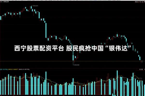 西宁股票配资平台 股民疯抢中国“银伟达”